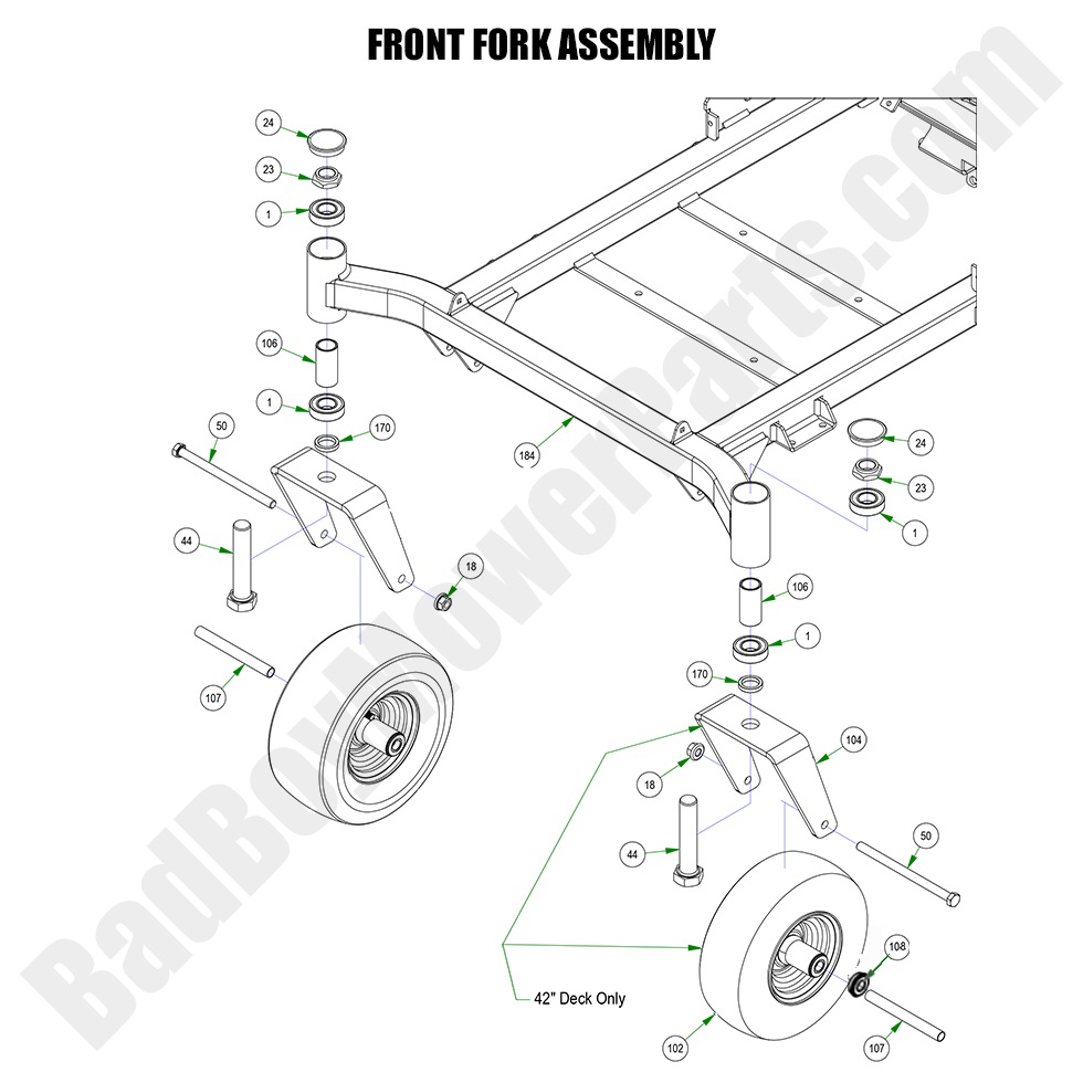 2023 MZ Rambler - Front Fork Assembly
